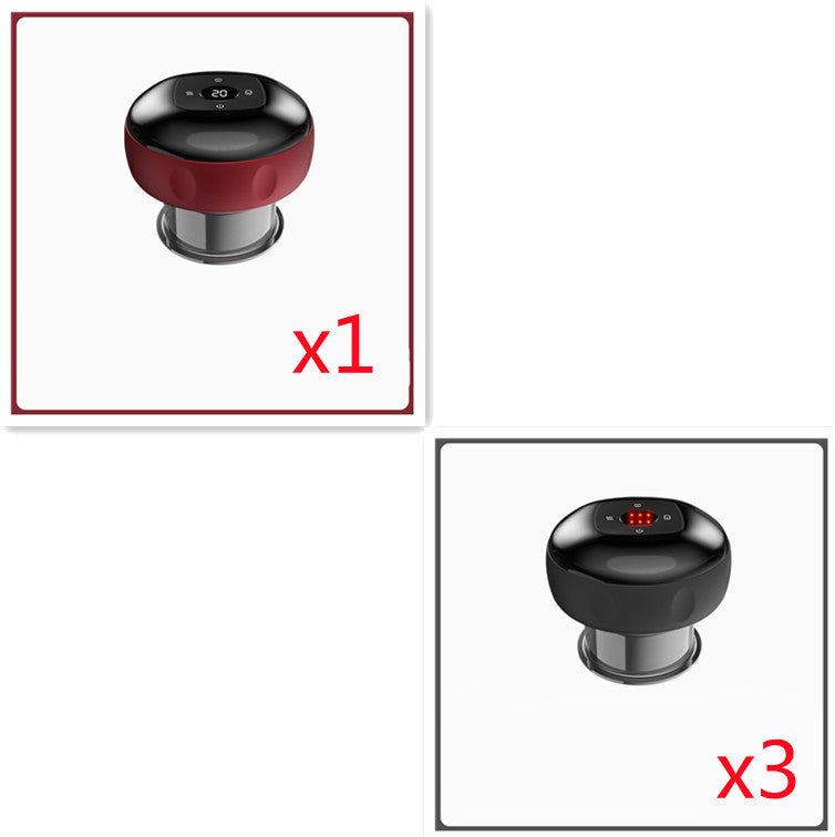 Electric Vacuum Cupping Massage Body. Cups For Anti-Cellulite Therapy And Body Massager