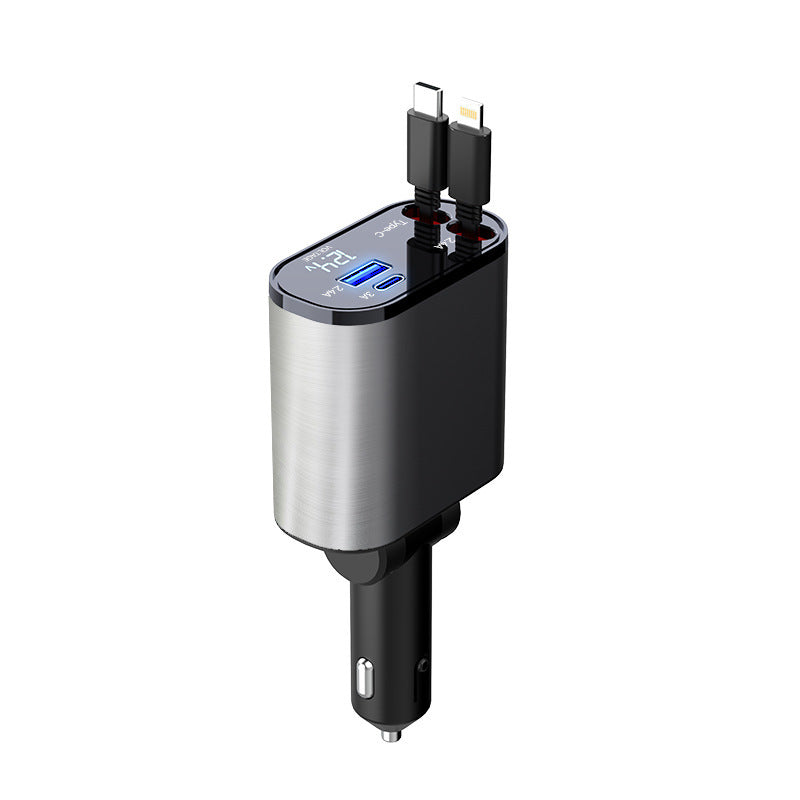 Great Super Fast Car Charger 100W With USB And TYPE-C Adapter