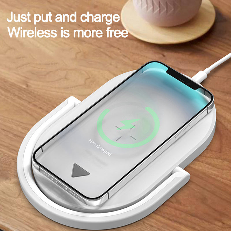3 In 1 Foldable Wireless Charger Station. 15W Fast Charging