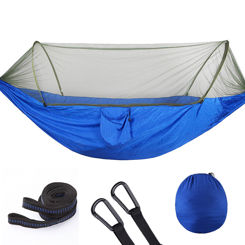 Fully Automatic Quick Opening Hammock With Mosquito Net - A Trust Market