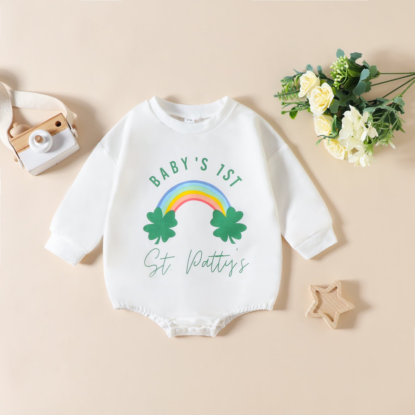 Cute Baby Romper For St. Patrick's Day ☘️👶