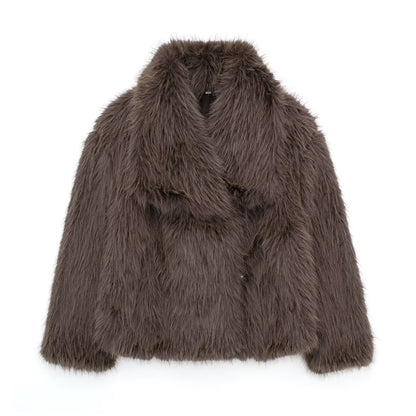 Fashion Winter Plush Coat For Women