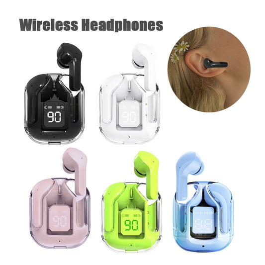 New Mini Transparent Wireless Bluetooth Headset With Digital Display