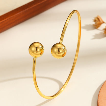 Copper Gold Plated Bracelet, With A Simple Temperament For Women. 💎