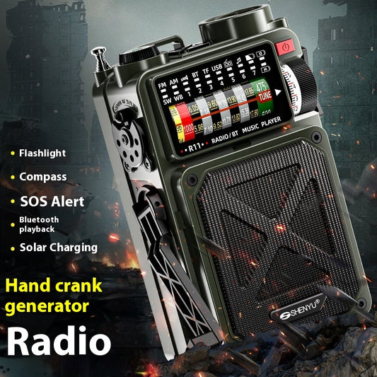 Indispensable Emergency Radio With Crank To Power Generation and Solar Charging 📻