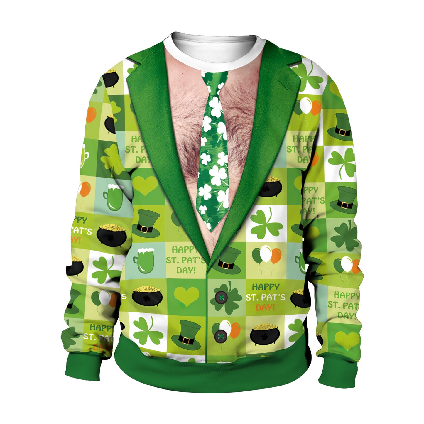 Funny St. Patrick's Day Sweater For Men ☘️👕