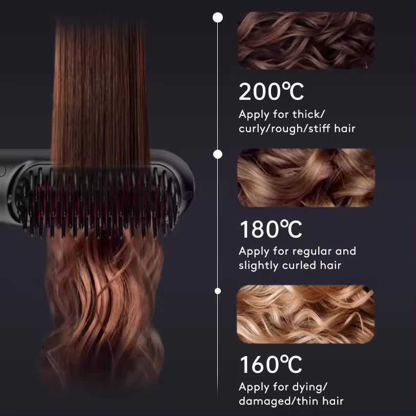 2 In 1 Portable Straight Hair Comb & Brush Hair - A Trust Market