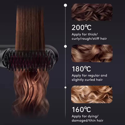 2 In 1 Portable Straight Hair Comb & Brush Hair - A Trust Market