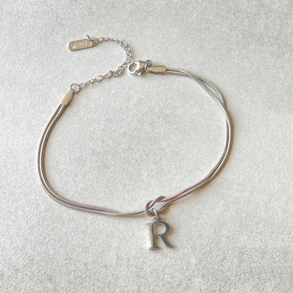 Wonderful A-Z Love Knot Bracelets For Couple