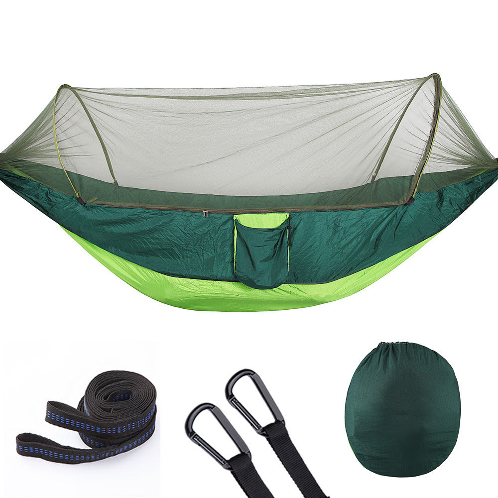 Fully Automatic Quick Opening Hammock With Mosquito Net - A Trust Market