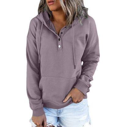 Long-sleeved Hooded Sweatshirt With Pockets. Fashion Casual.