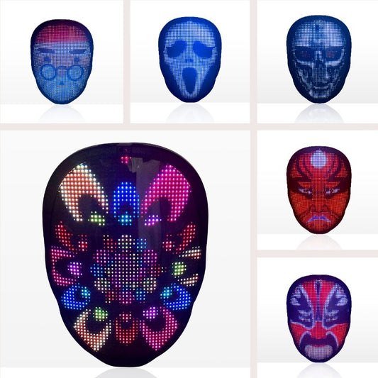 Fantastic Face Mask Full Color LED - A Trust Market