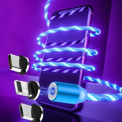 Flowing Light Magnetic Cable For Phones Charging