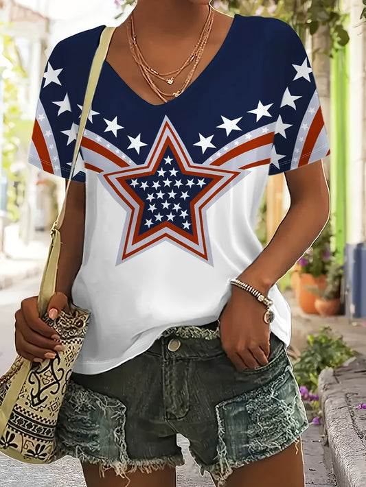 Wonderful V Neck T-Shirt for Women