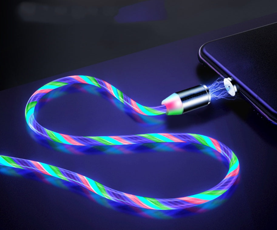 Flowing Light Magnetic Cable For Phones Charging
