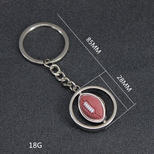 Fantastic Rotating American Football Keychain