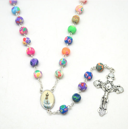 Wonderful Virgin Mary & Jesus Rosary Necklace