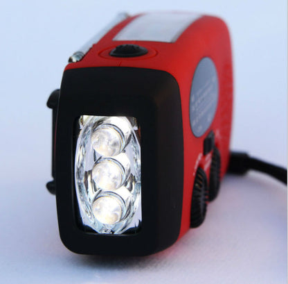 New Solar Hand Crank USB Charging Radio Flashlight 📻🔦