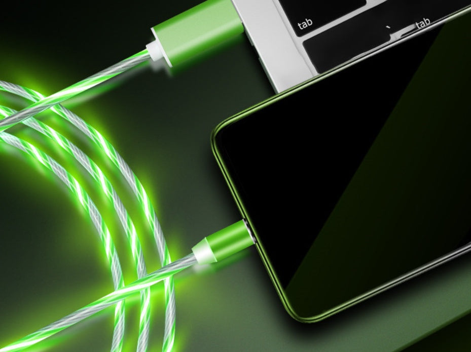 Flowing Light Magnetic Cable For Phones Charging