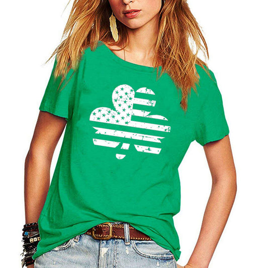 Wonderful Pure Cotton Short Sleeve T-Shirt For St. Patrick's Day ☘️