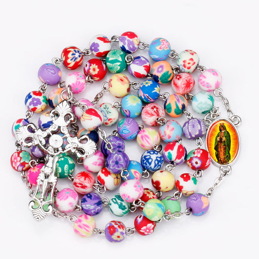 Wonderful Virgin Mary & Jesus Rosary Necklace