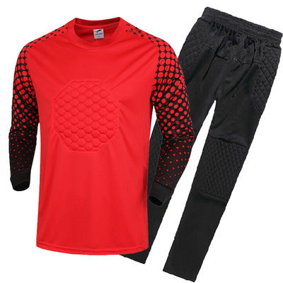 Goalkeeper Long Sleeve And Pants Suit For Soccer / Football