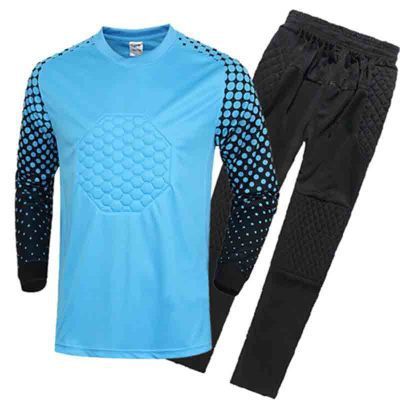 Goalkeeper Long Sleeve And Pants Suit For Soccer / Football