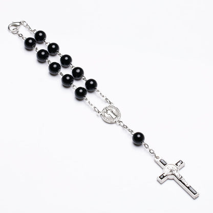 Catholic Rosary Bracelet With Dripping Cross Connector 📿