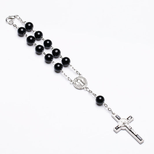 Catholic Rosary Bracelet With Dripping Cross Connector 📿