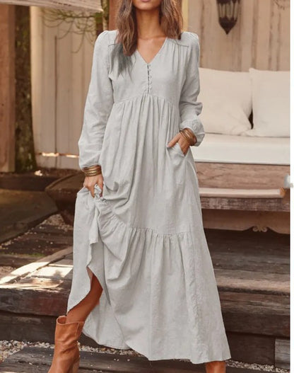Wonderful Casual Long-sleeved Dress 👗
