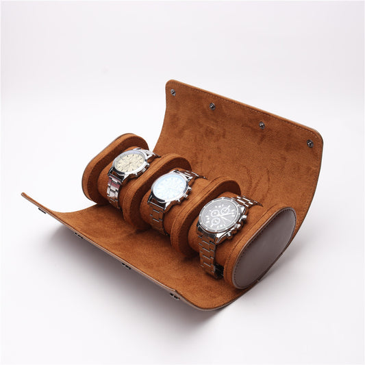 Elegant Watch Box With 3 Slots in PU Leather - A Trust Market