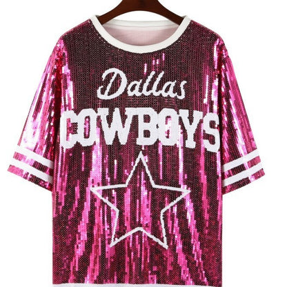 Wonderful Sequins Cowboys American Football Uniform (Sale 🚨)