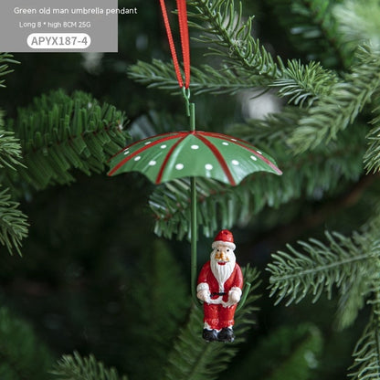 Nordic Christmas Tree Hangings Balloon And Parachute Pendant