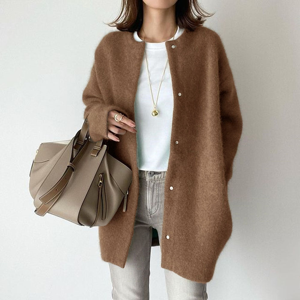 Fantastic Round Neck Jacket for Autumn And Winter
