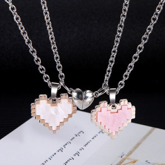 Wonderful Magnetic Heart-shaped Necklace For Couple 💖