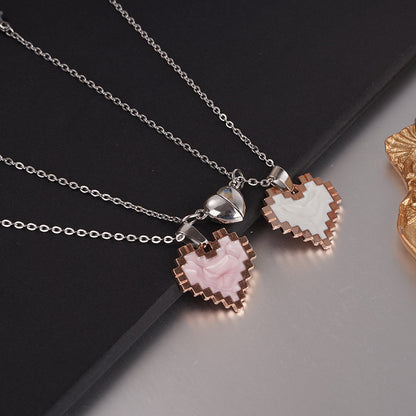 Wonderful Magnetic Heart-shaped Necklace For Couple 💖