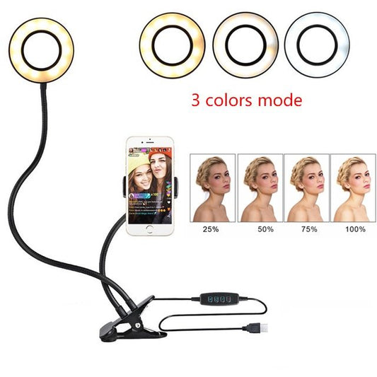 LED Selfie Ring Light for Lives. Adjustable Makeup Light - A Trust Market