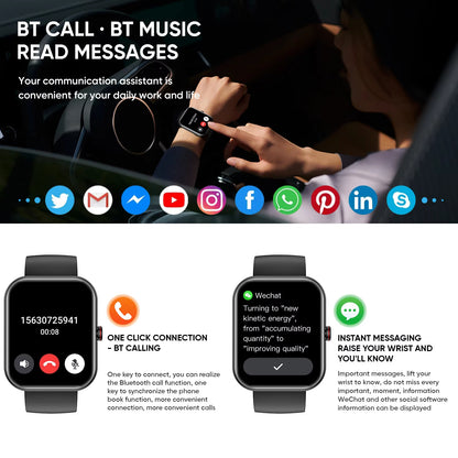 Great Big Screen A221 Smartwatch for Fitness Tracker - A Trust Market