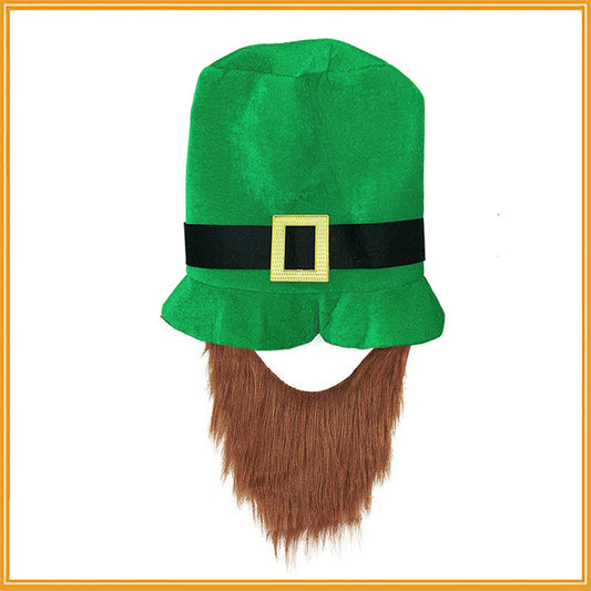 St. Patrick's Day Green Hat With Beard ☘️