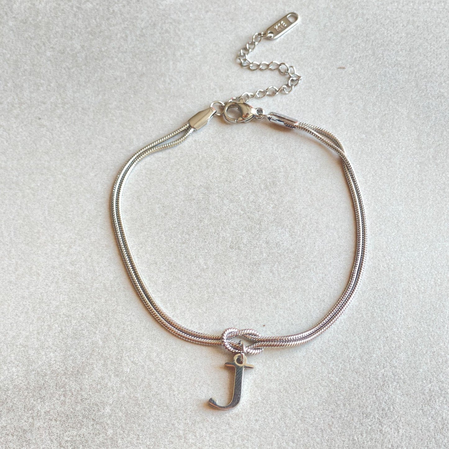 Wonderful A-Z Love Knot Bracelets For Couple