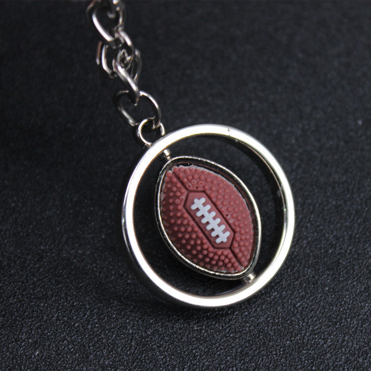 Fantastic Rotating American Football Keychain