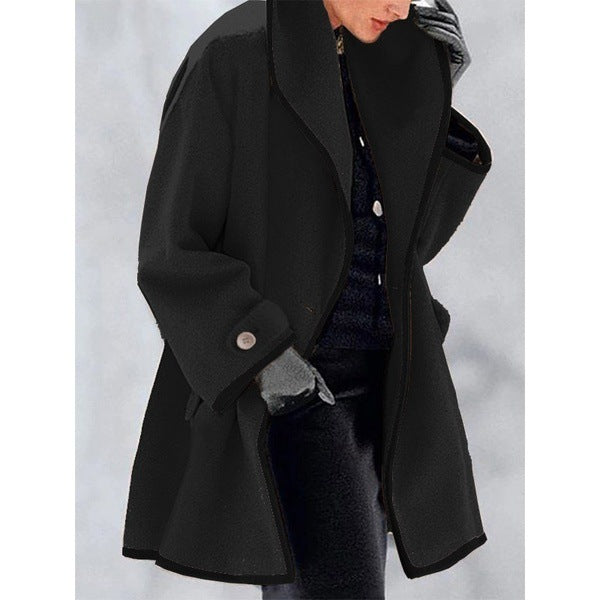 Fantastic Round Neck and Hooded Woolen Coat