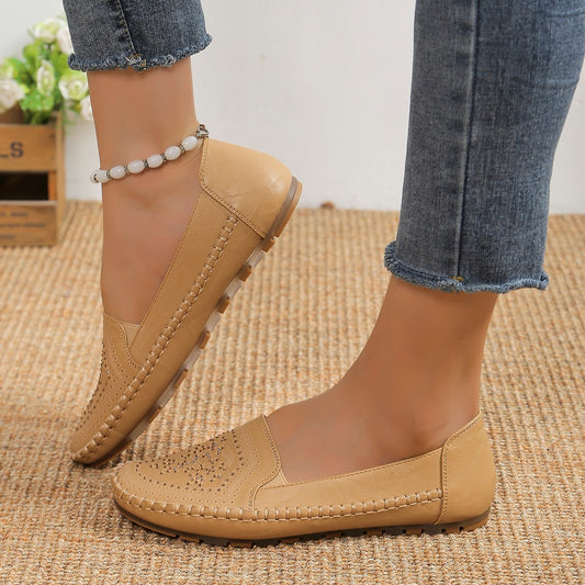 Handmade Casual Stitching Gommino Shoes for Women - A Trust Market