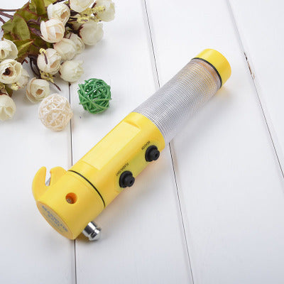 Car Auto LED Torch Flashlight Emergency, Safety Hammer And Belt Cutter