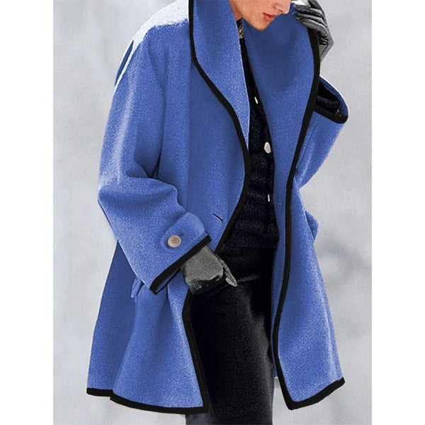 Fantastic Round Neck and Hooded Woolen Coat
