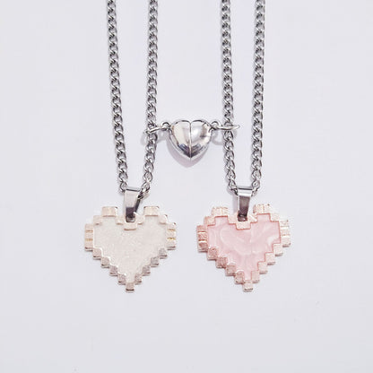 Wonderful Magnetic Heart-shaped Necklace For Couple 💖