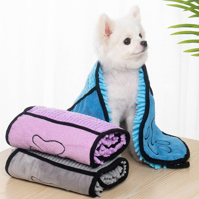 Dogs Cats Towels Super Absorbent Dog Bathrobe Microfiber Bath Towels Quick-Drying Cat Bath Towel For Pets Towel Dog Towels Pet Products - A Trust Market