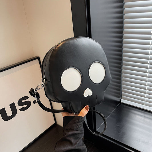 Cute Small Round Skull Bag