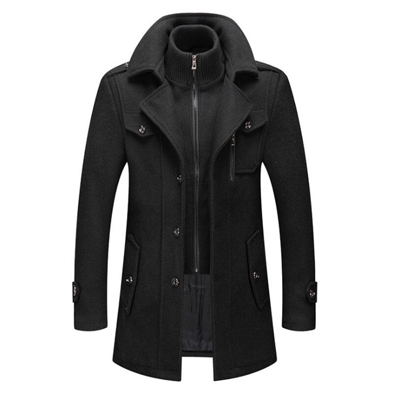 Beautiful Cold-resistant Cotton and Woolen Jacket For Business Gentlemen (Sale 🚨)