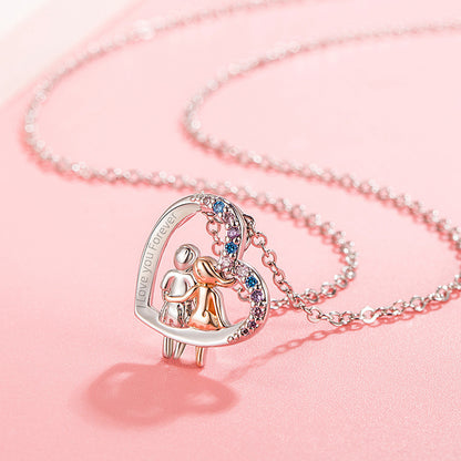 Fantastic Love Couple Necklace With Colorful Rhinestones 📿